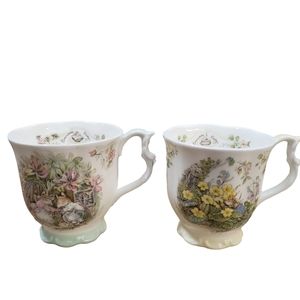 Royal Doulton Brambly Hedge Spring and Summer Mugs (2)
